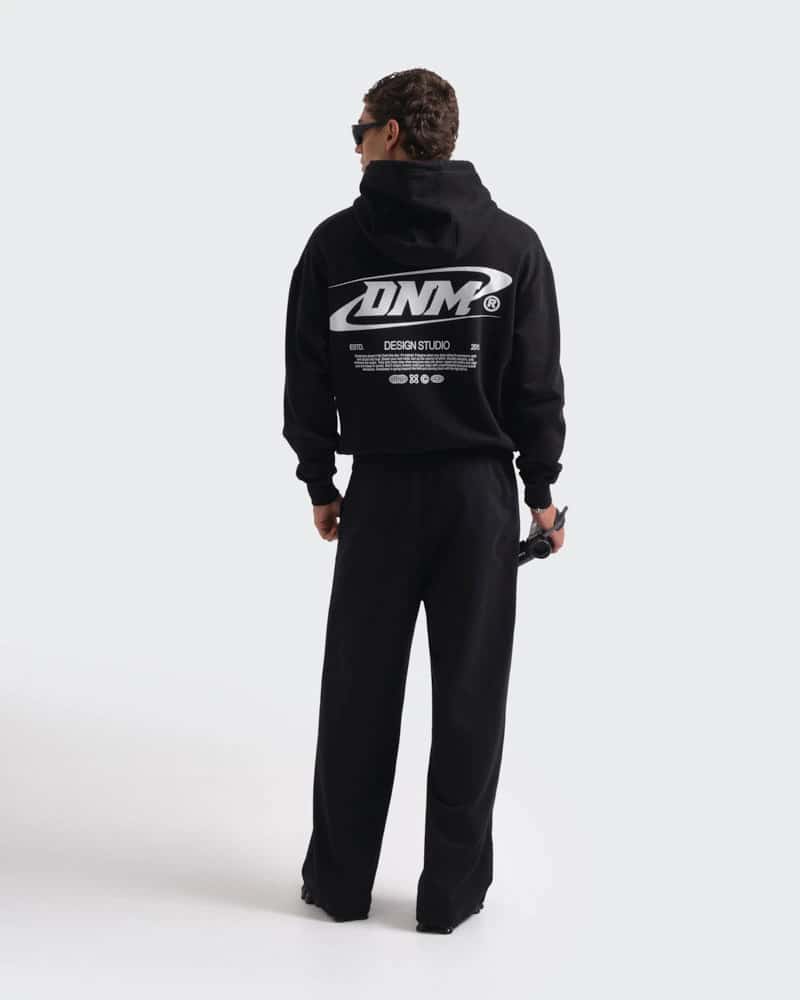 Hoodie Negro  Oversize Night Signal - miniatura 6