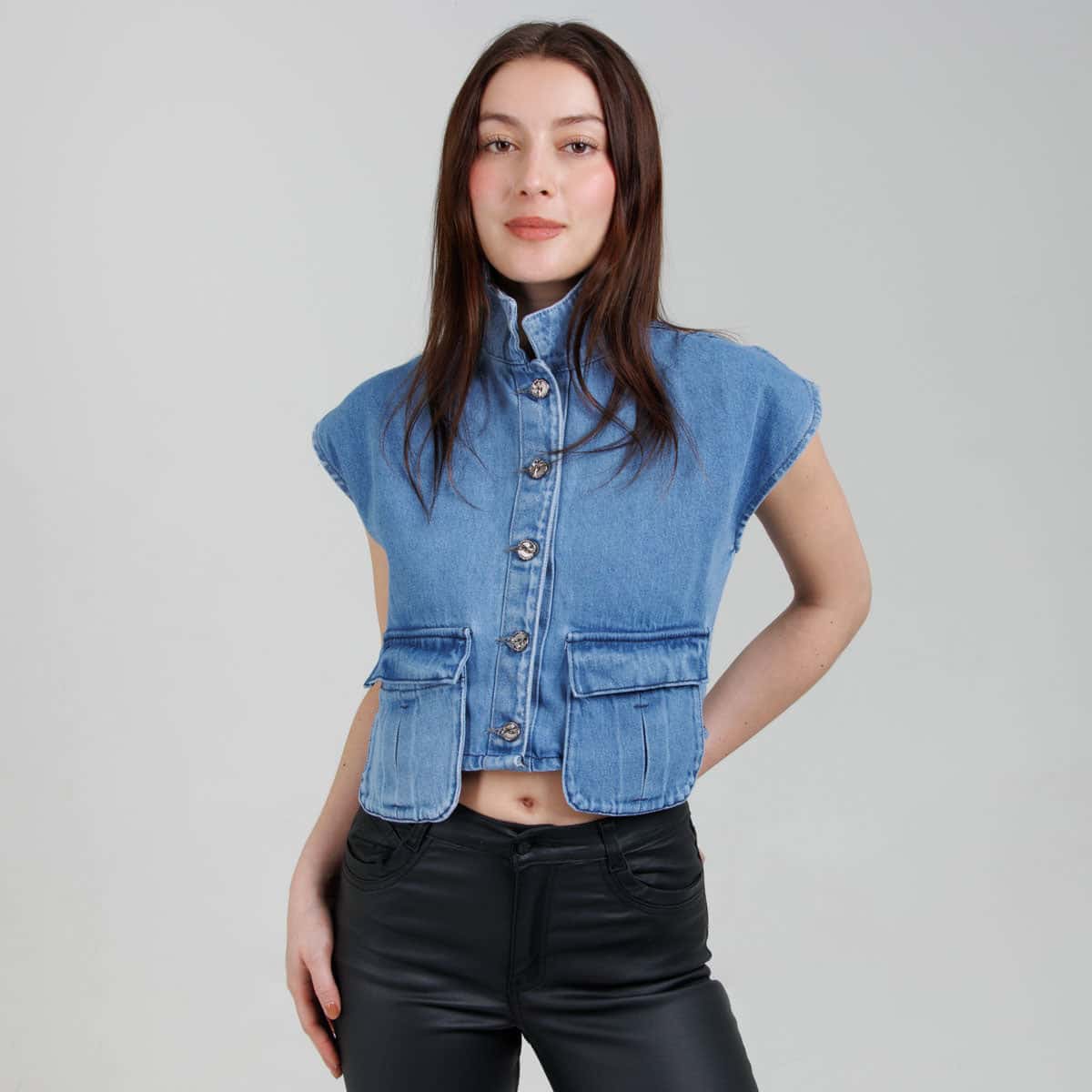 Chaleco Denim B1865 - miniatura 1