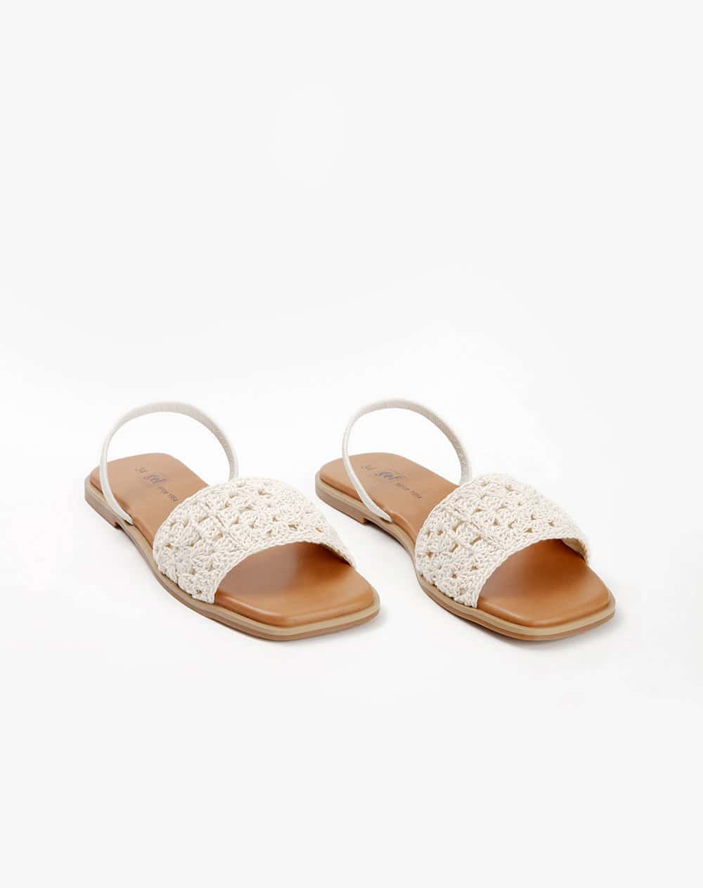 Sandalias planas crudo niña