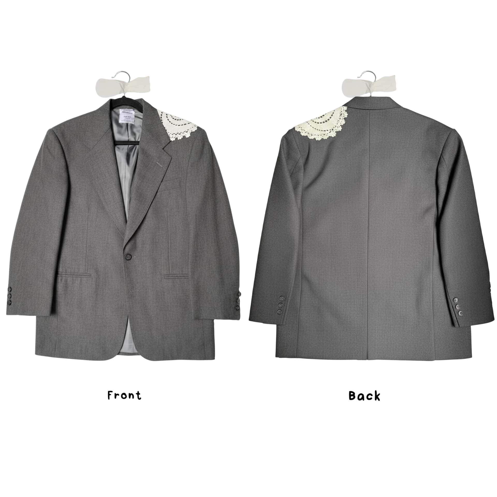 Upcycled Blazer w/ Lace - miniatura 8