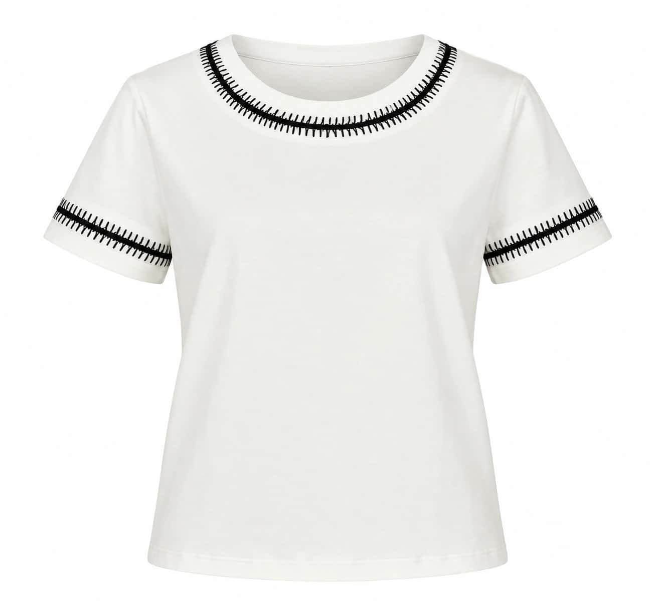 VITTORIA T-SHIRT IVORY - miniatura 1