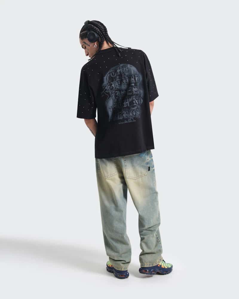 Camiseta Negra Oversize Code X - miniatura 7