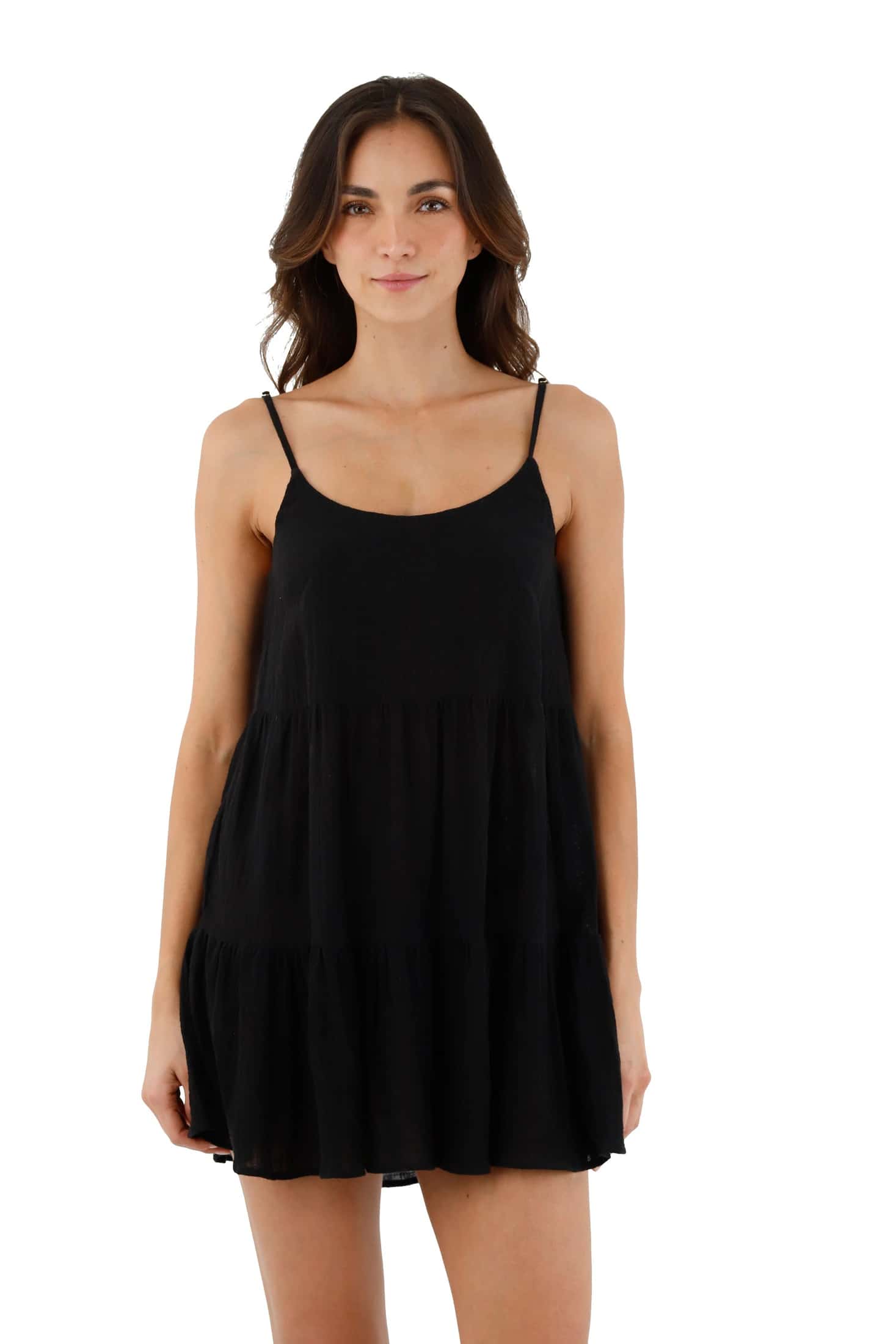Textured Black Kanesu Dress