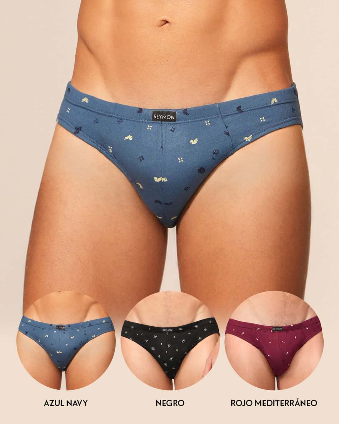 Tanga Algodón estampada PAQUETE x3 Ref.1003