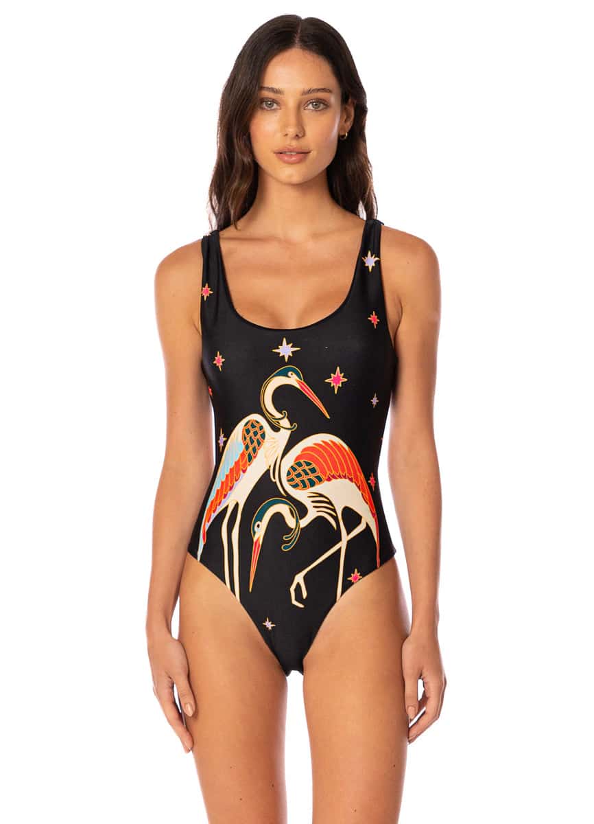 Maaji Flamingo Night Elliot C Cheeky Cut Classic One Piece