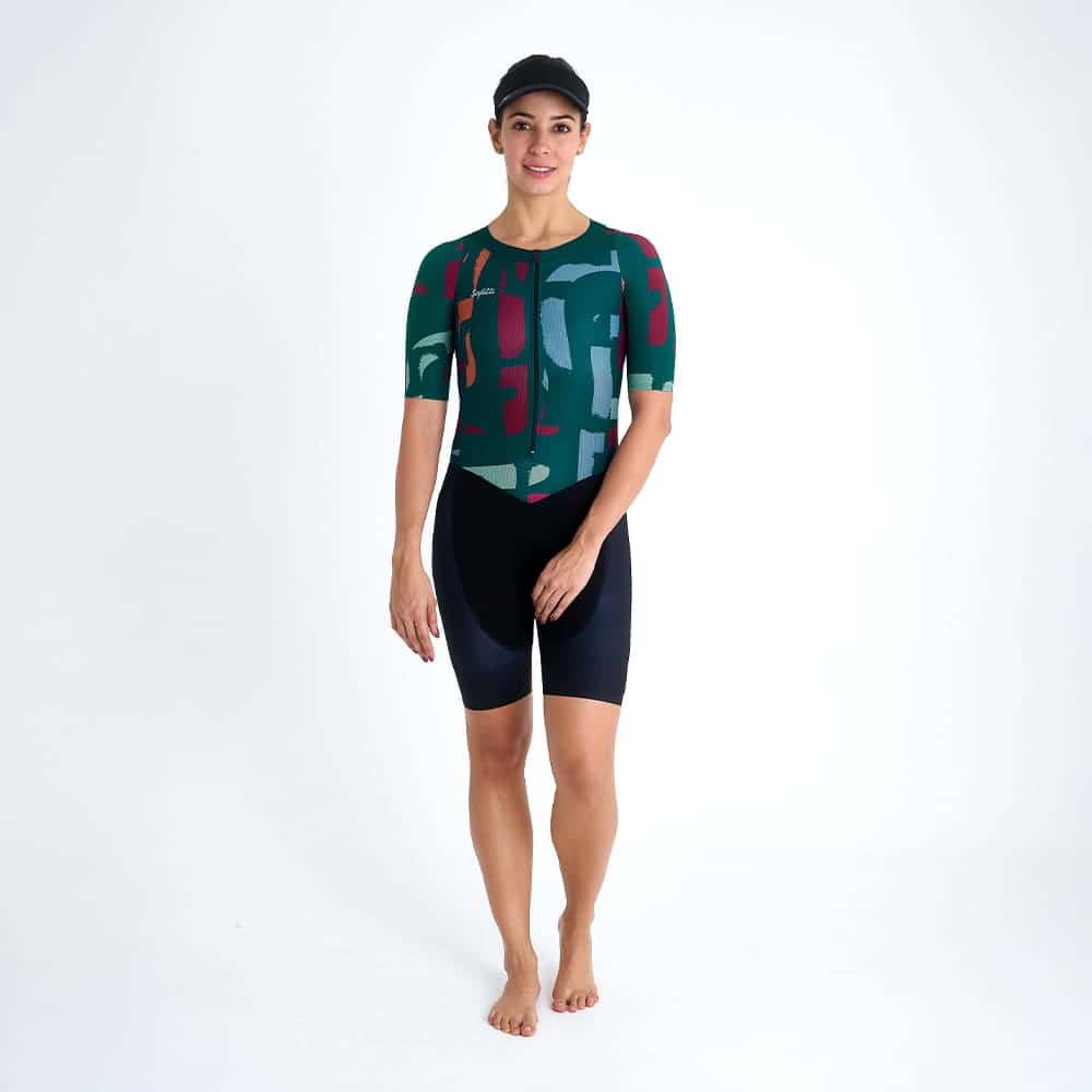 ENTERIZO MANGA CORTA TRIATLON SCRATCH PARA MUJER - miniatura 1