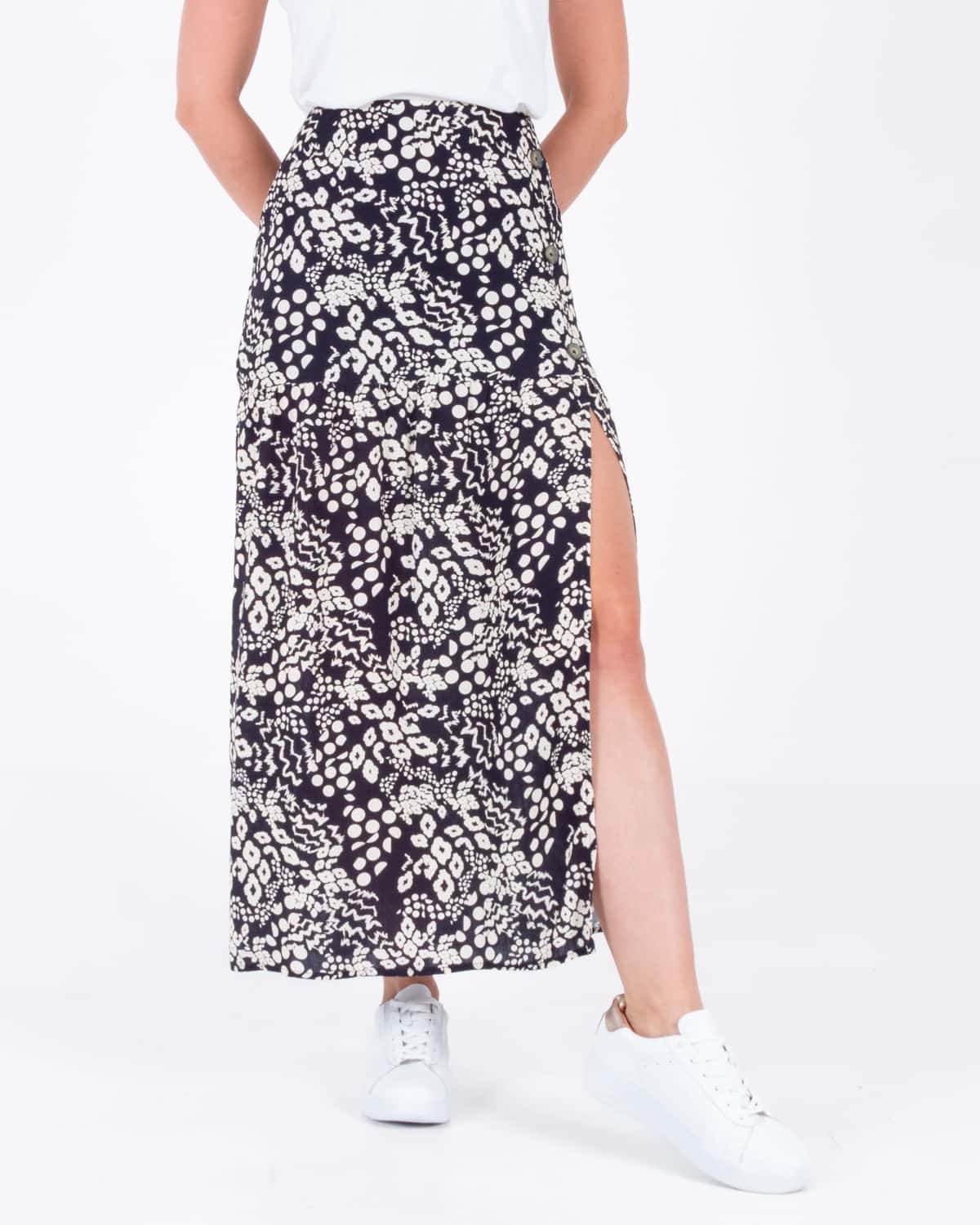 Falda estampada para mujer
