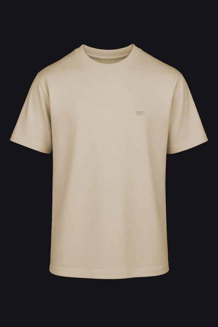 Camiseta arena oso bordado