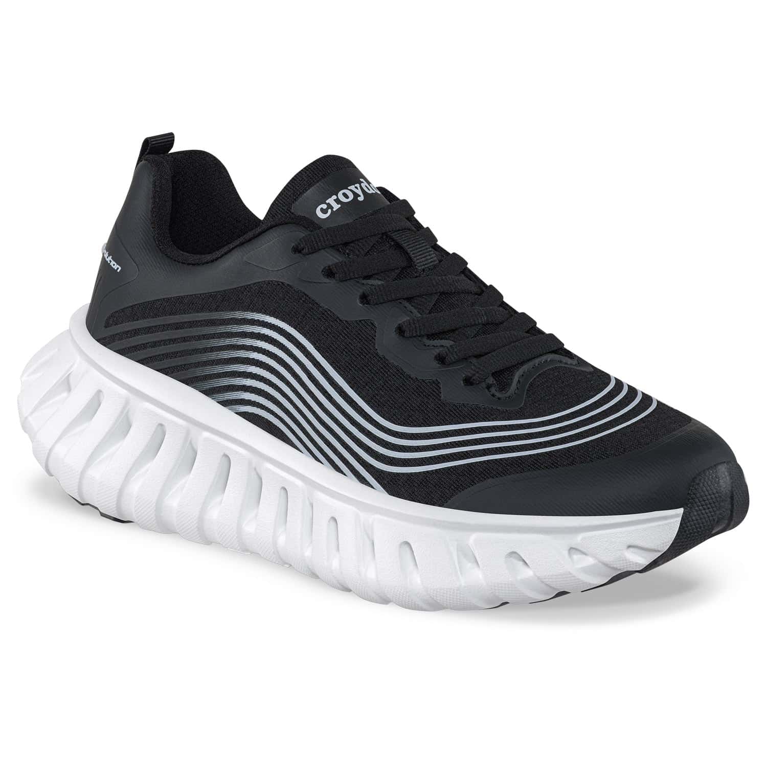 Tenis Running Cezod Negro Croydon Para Mujer