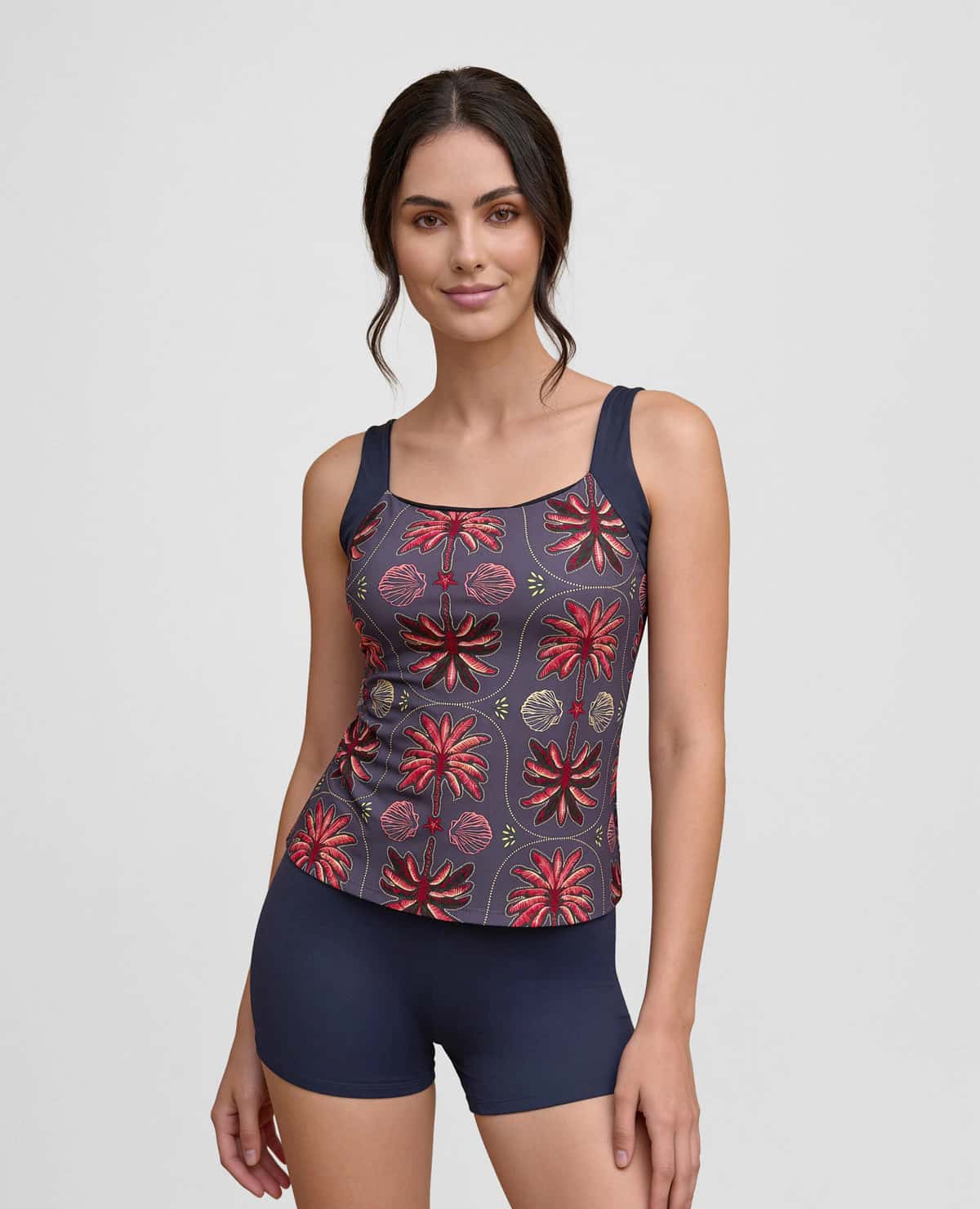 Vestido de Baño Tankini | Copas Fijas Suaves | Dos Piezas