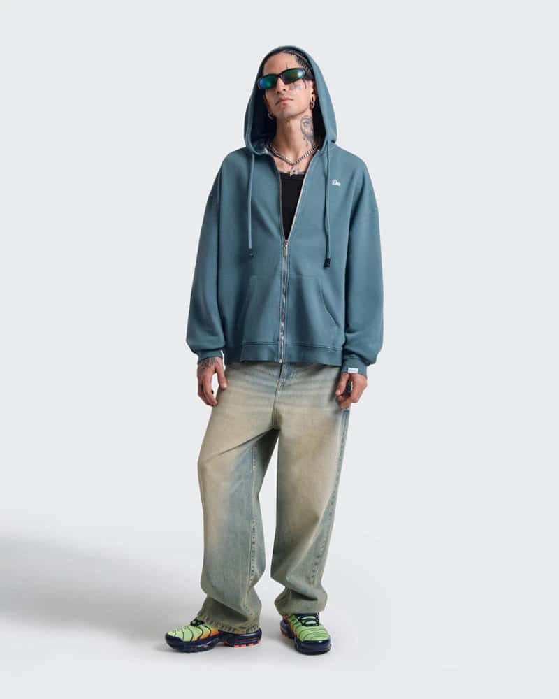 Hoodie Oversize azul Cloud Zip - miniatura 8