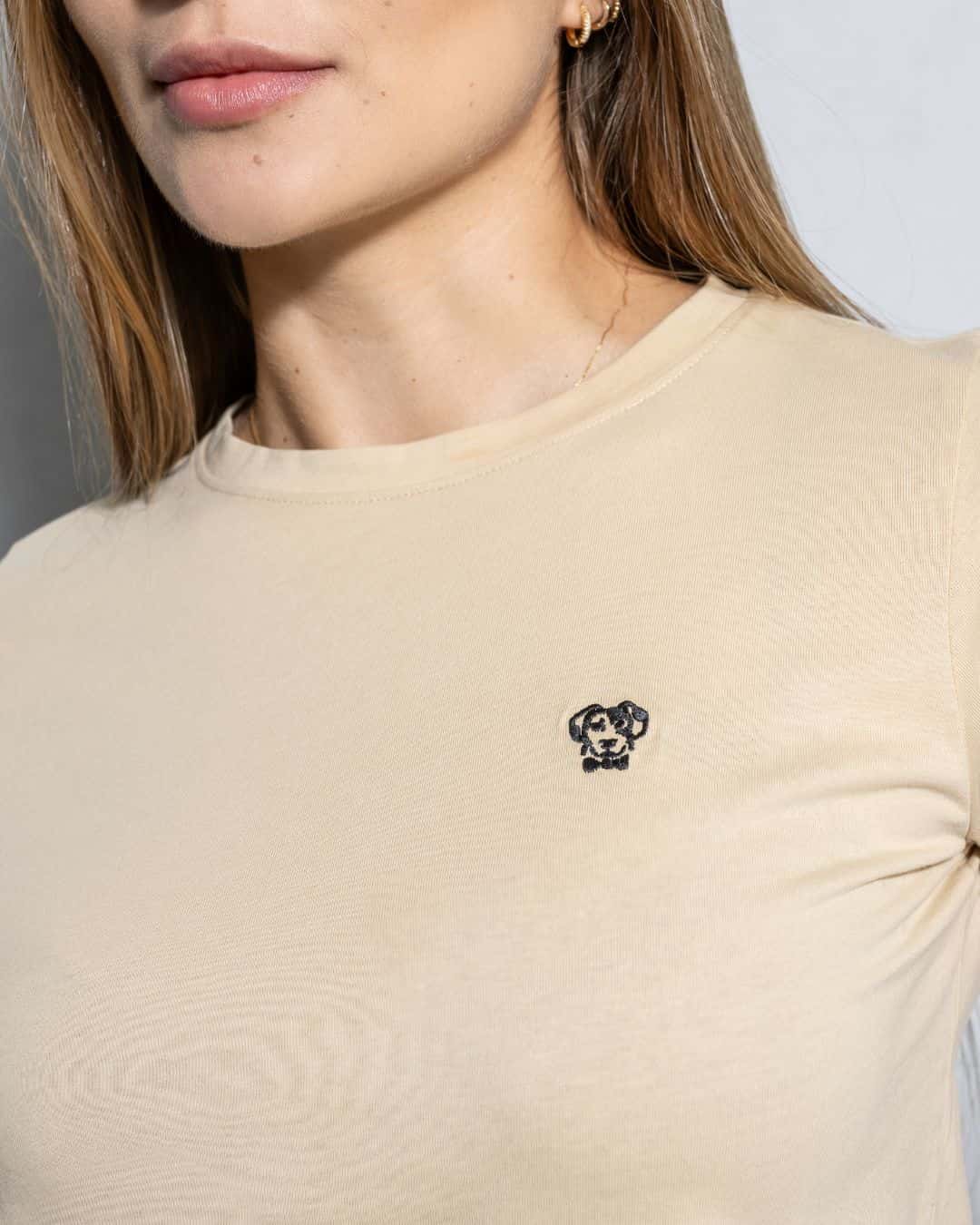 Camiseta Antimanchas de Mujer Beige - miniatura 4
