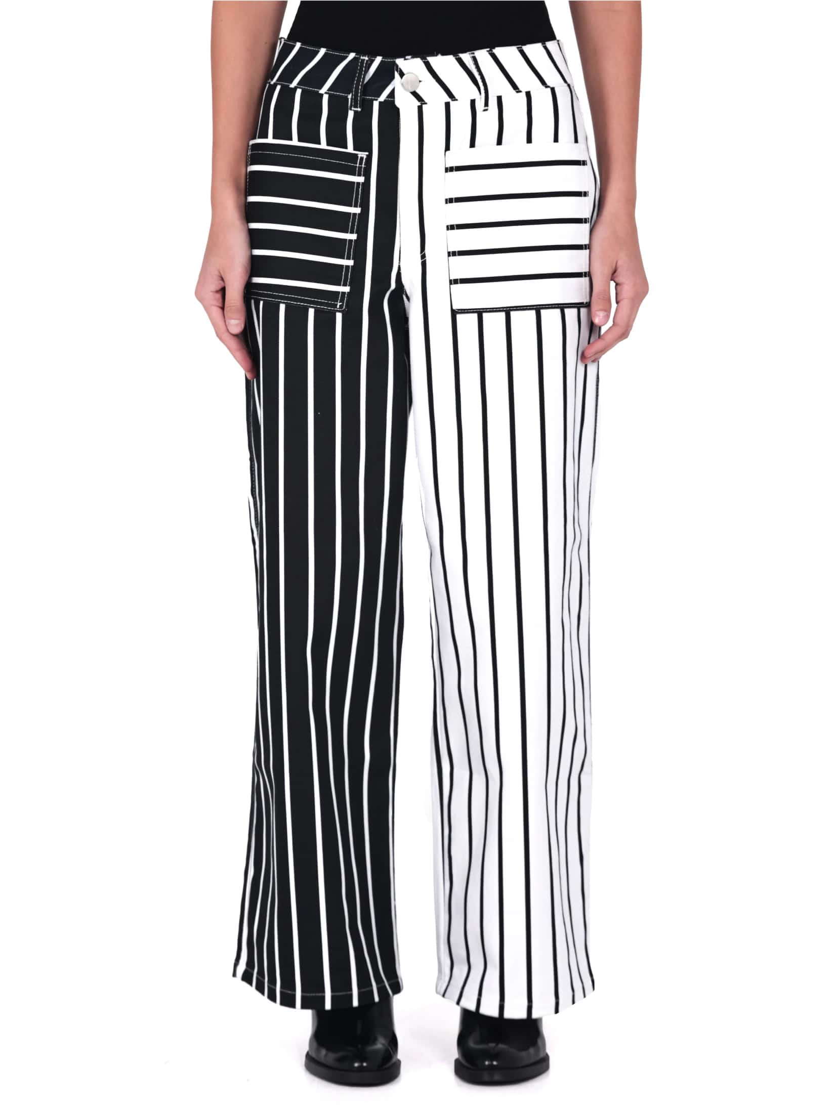 Pantalon Lineas Bicolor