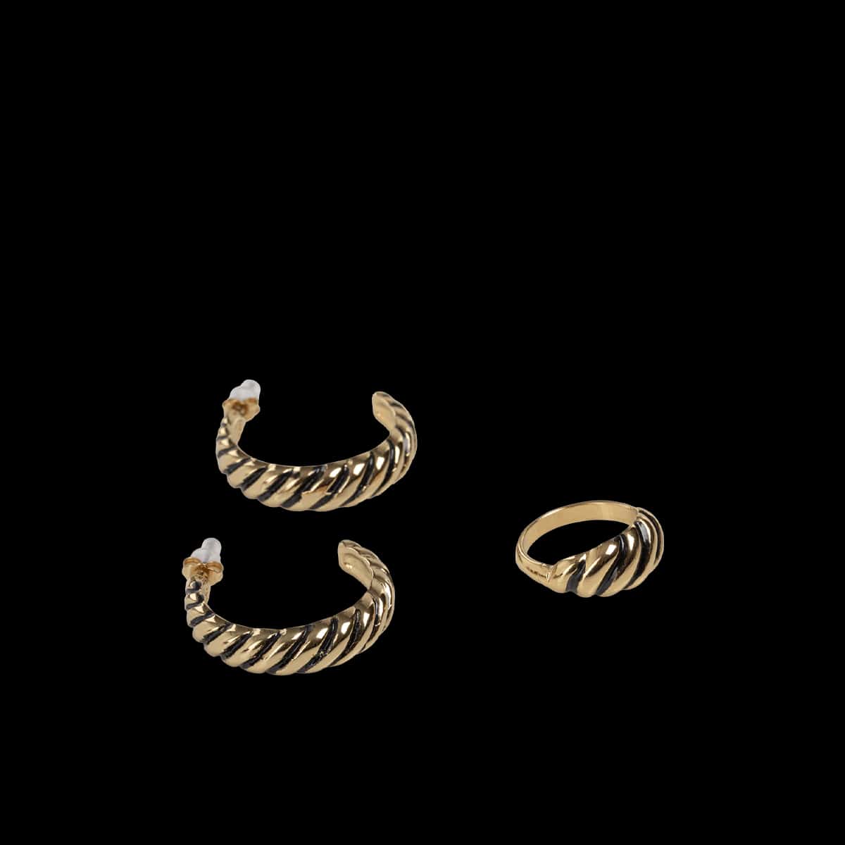 KIT DE ARETES Y ANILLO PARA MUJER CANALI