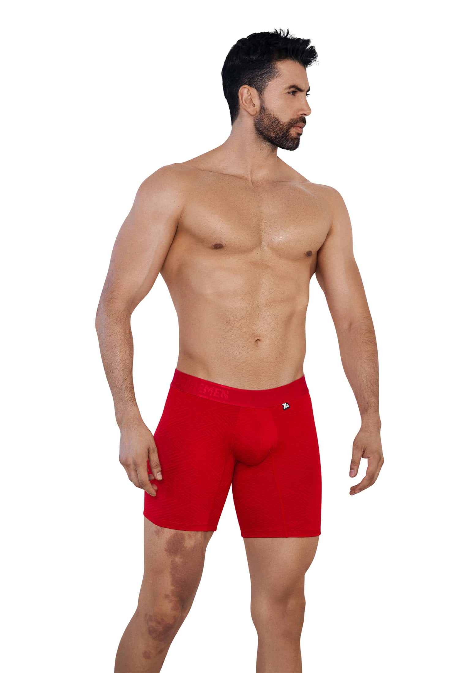 BOXER MICROFIBRA JACQUARD ESPIGA  ROJO