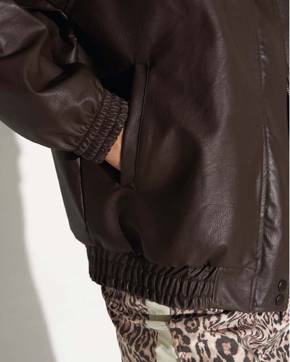 BROWN CUT JACKET - miniatura 7
