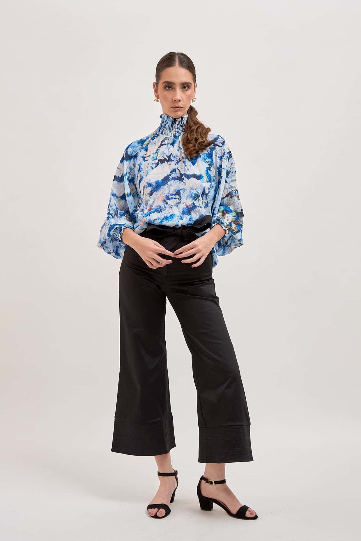 Blusa Brestel Plumas Azul - miniatura 9