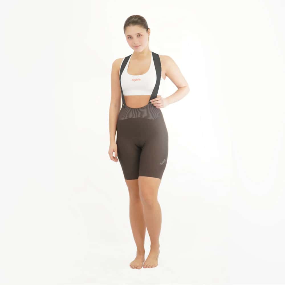 PANTALONETA CICLISMO TOSCANA 2.0 MARRONE PARA MUJER - miniatura 1