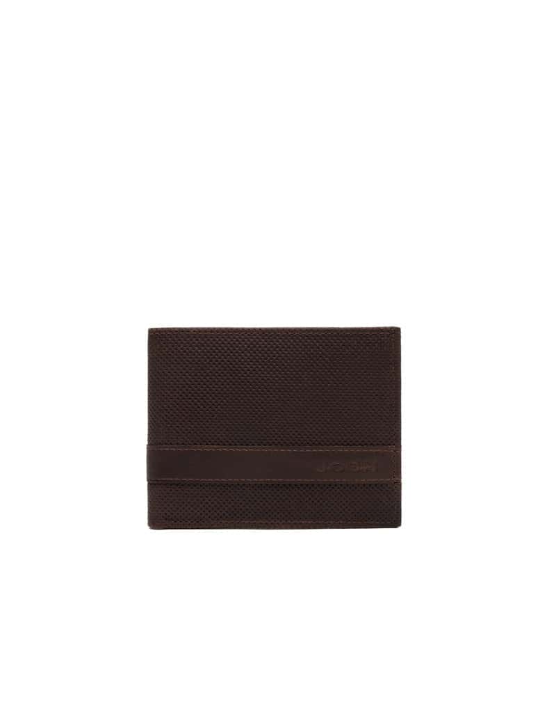 Billetera para Hombre en Cuero color Café con Protección RFID Marca Josh - Ref. THJ109