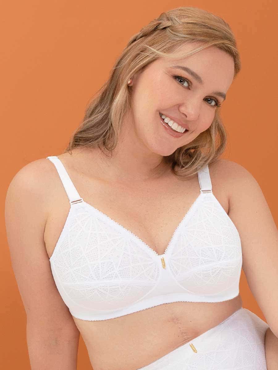 Brasier Clásico Copa Entera Para Mujer Color Blanco