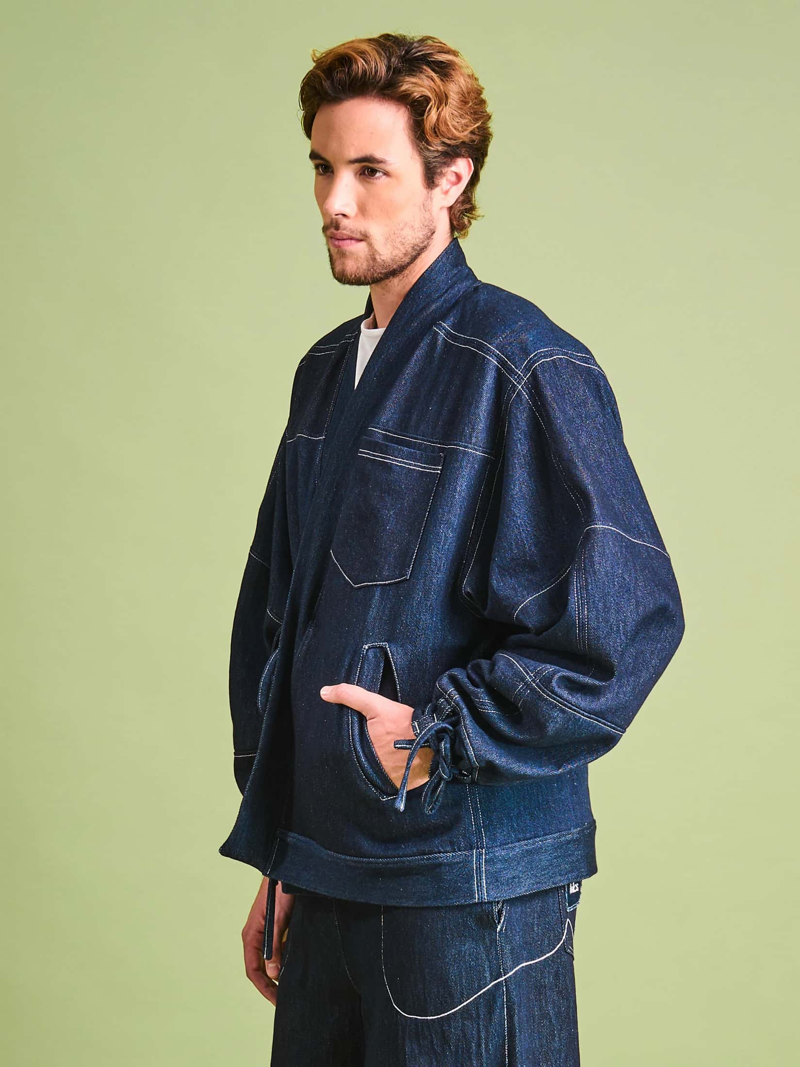 Chaqueta en Denim Algodón - miniatura 8