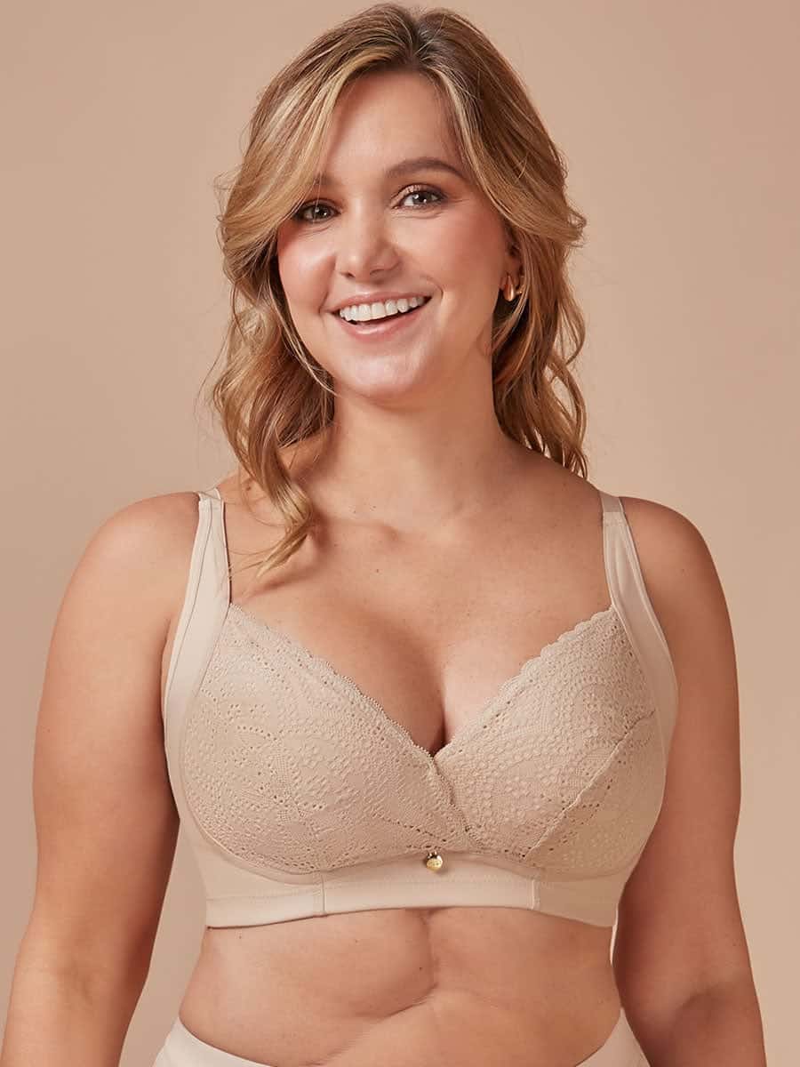 Brasier Clásico Escote Cruzado Color Perla