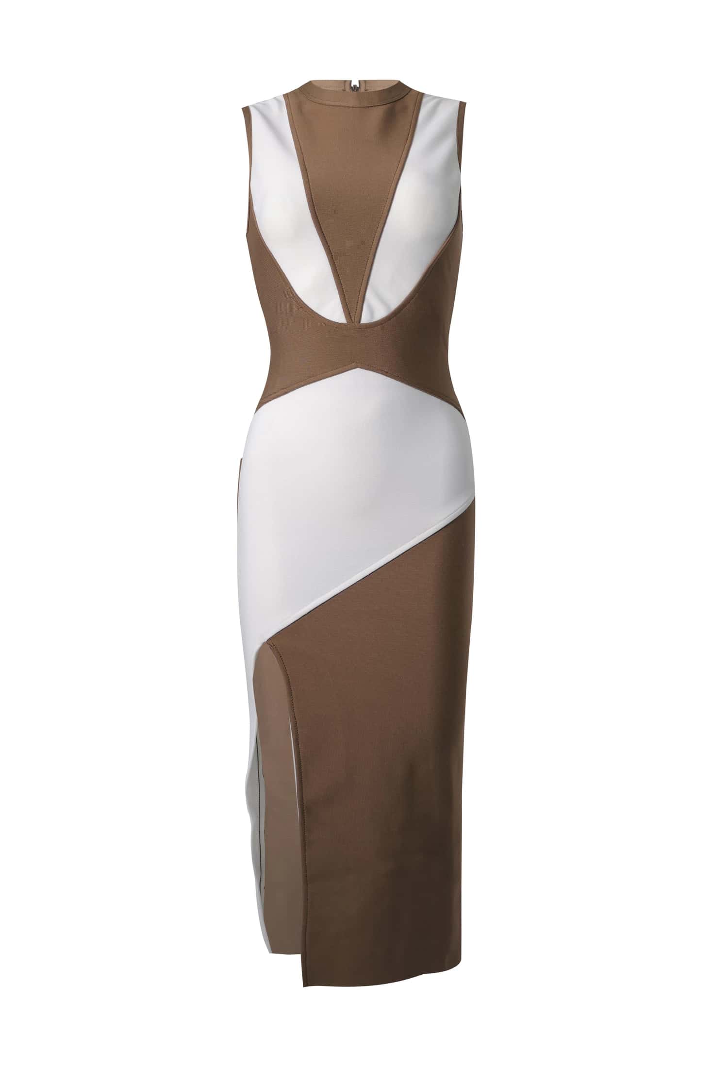 Vestido Ajustado en Bloques