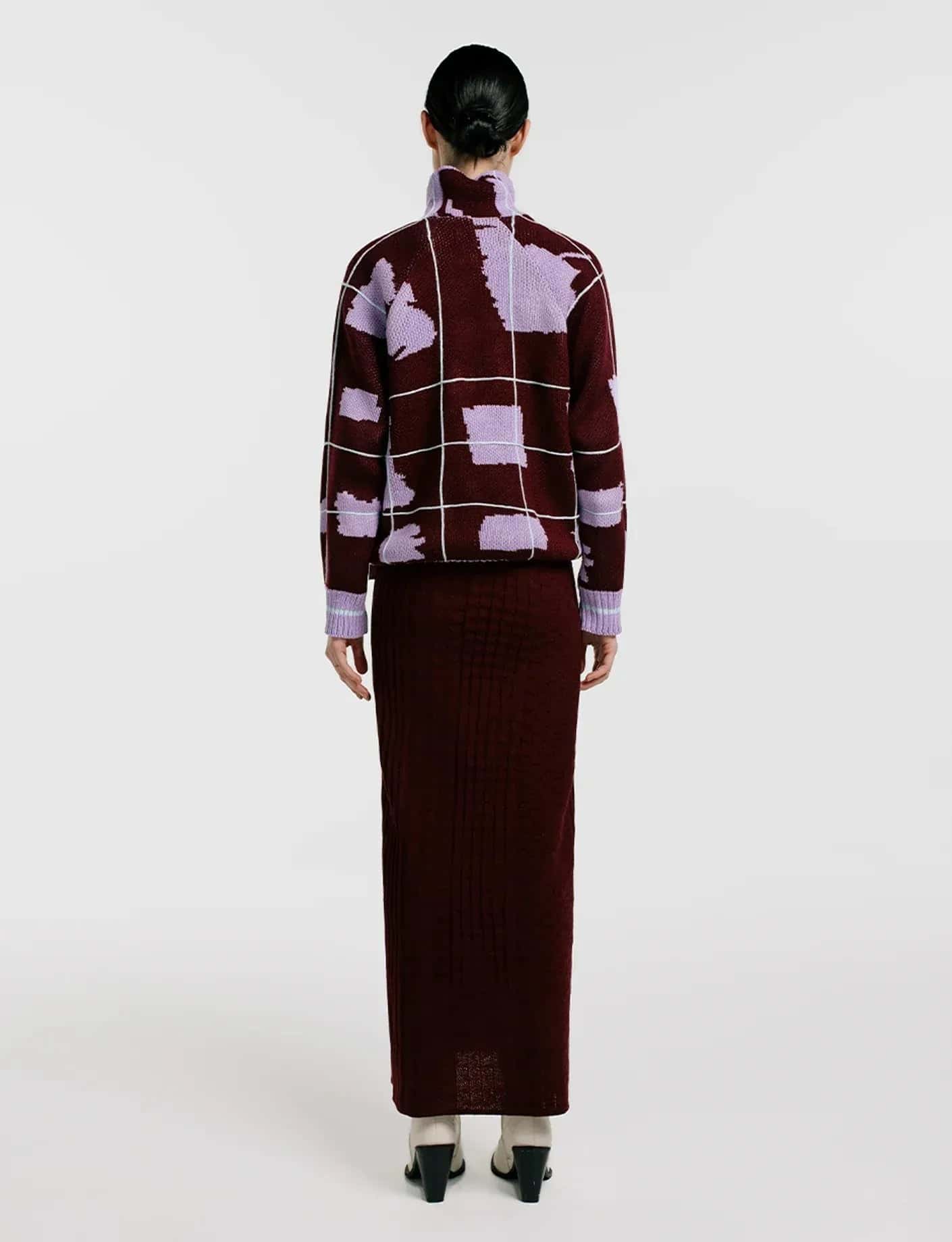 Saco tartan Lila - miniatura 2