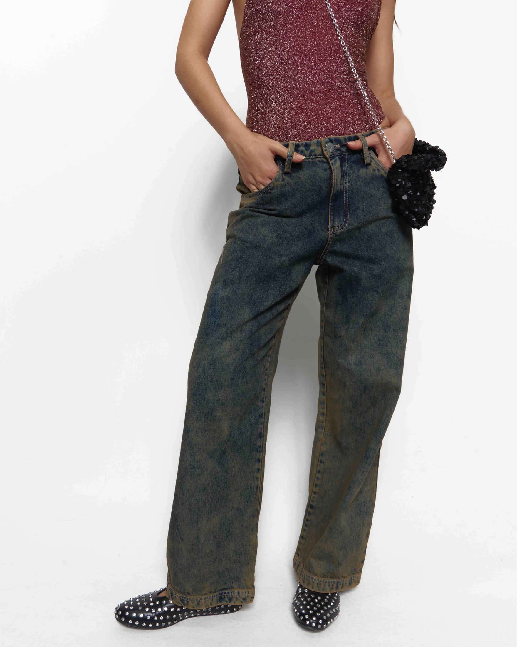 CORRODED POCKET JEANS