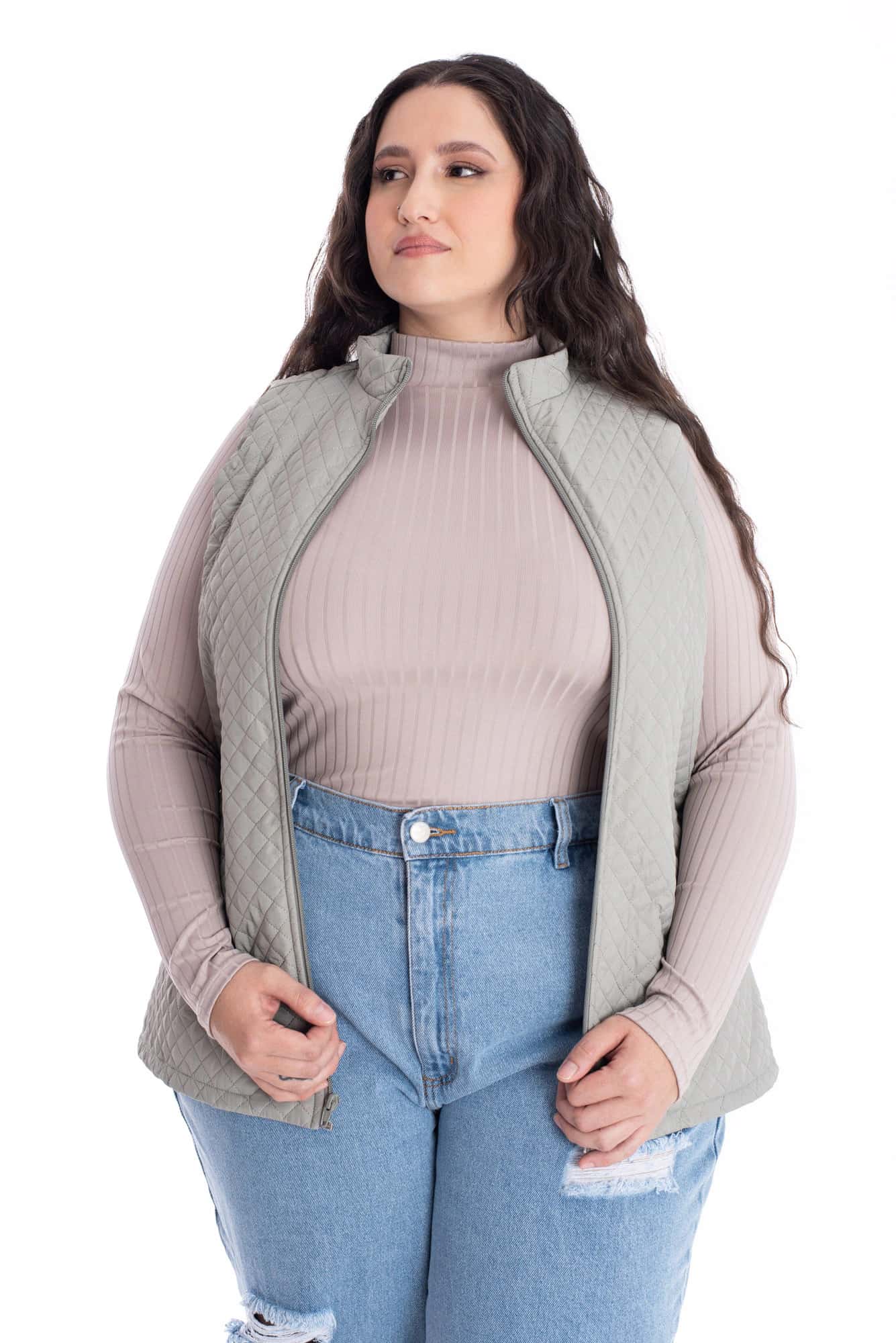 Chaleco Sherpa Verde