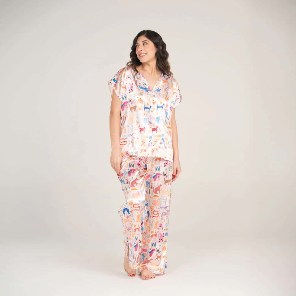 Pantalón Palazzo Satin Felicidad.