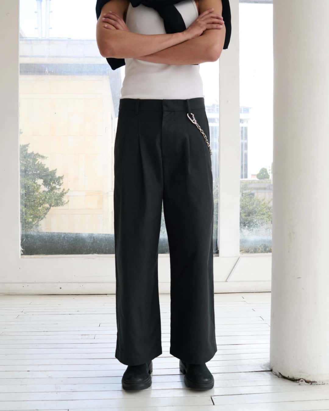 BLACK VIENA PANT - miniatura 1