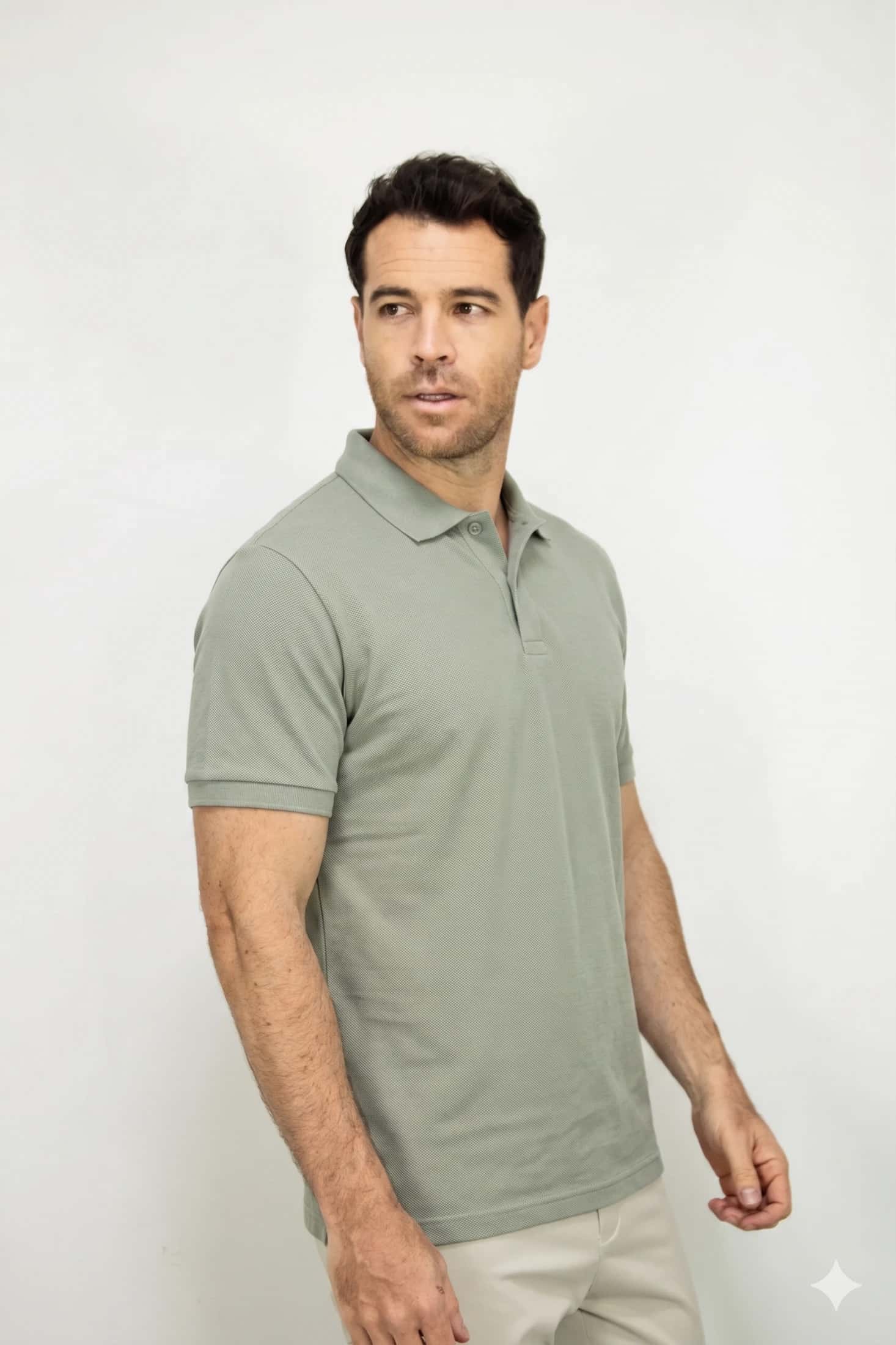 Polo Deportiva Verde Dirty Para Hombre