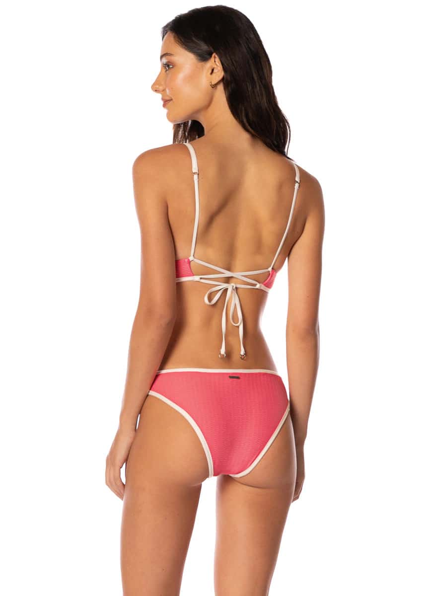 Maaji Coral Ripple Max Regular Rise Classic Bikini Bottom