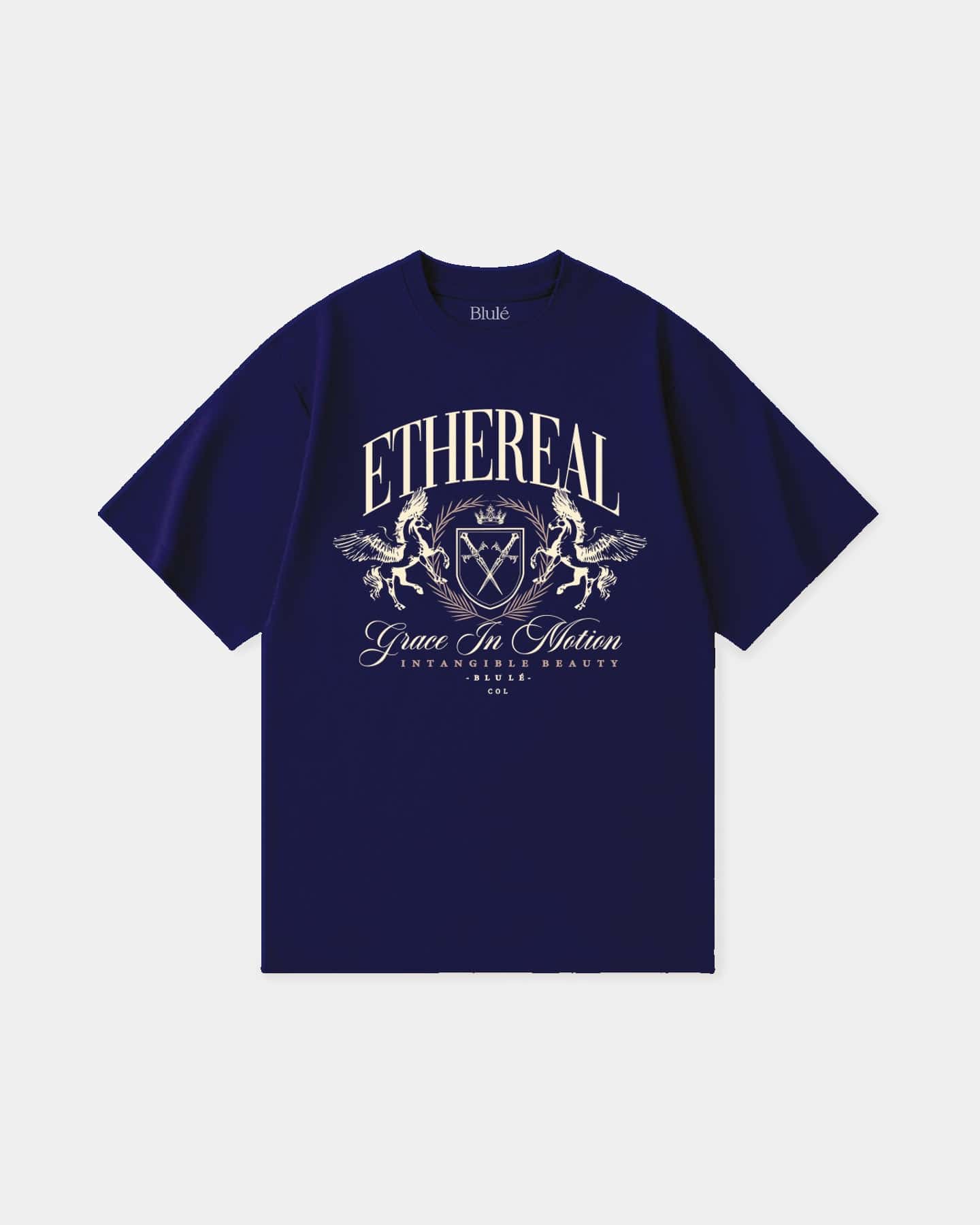 Oversized T Shirt Ethereal Blue Navy