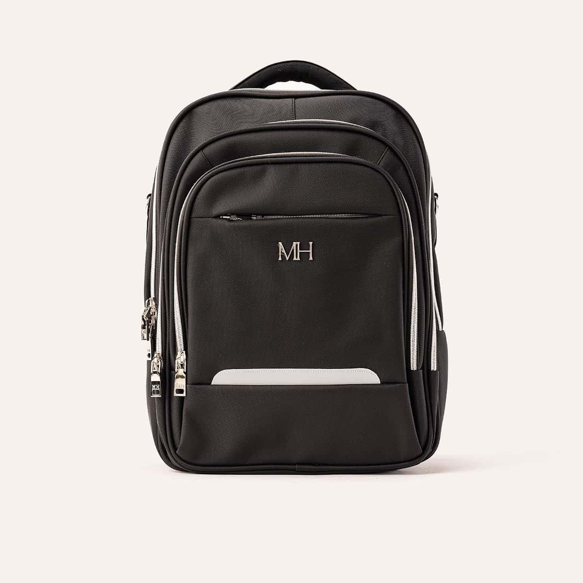 Morral 3 Cremalleras Compacto Negro Indianapolis