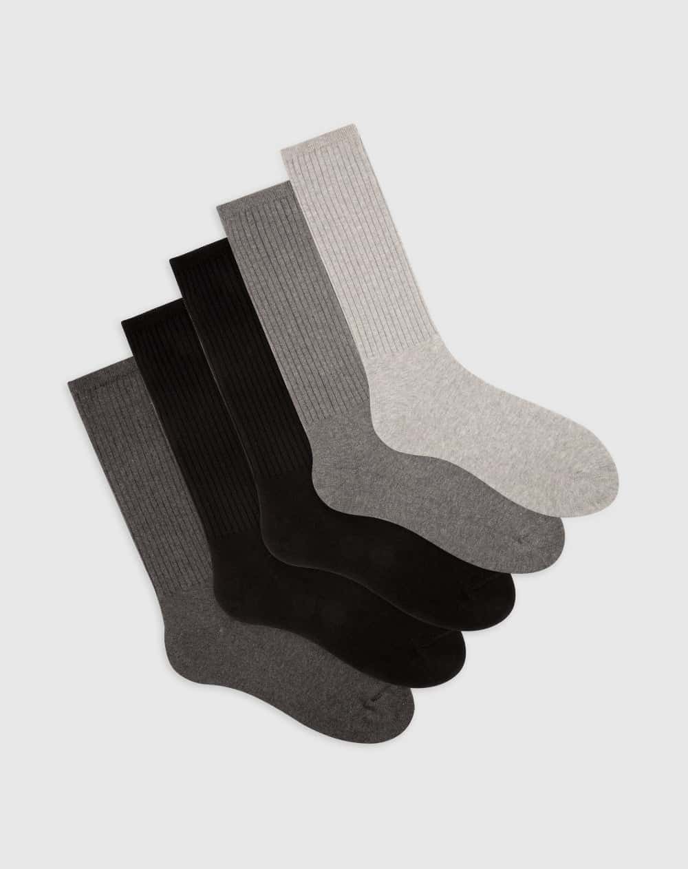 Medias hombre largas algodón pack x5 surtido