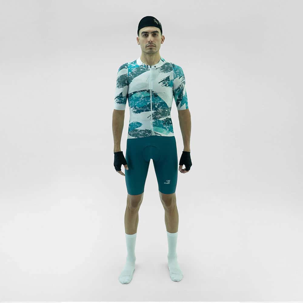 CAMISA CICLISMO MANGA CORTA SWIPE BLANCO PARA HOMBRE