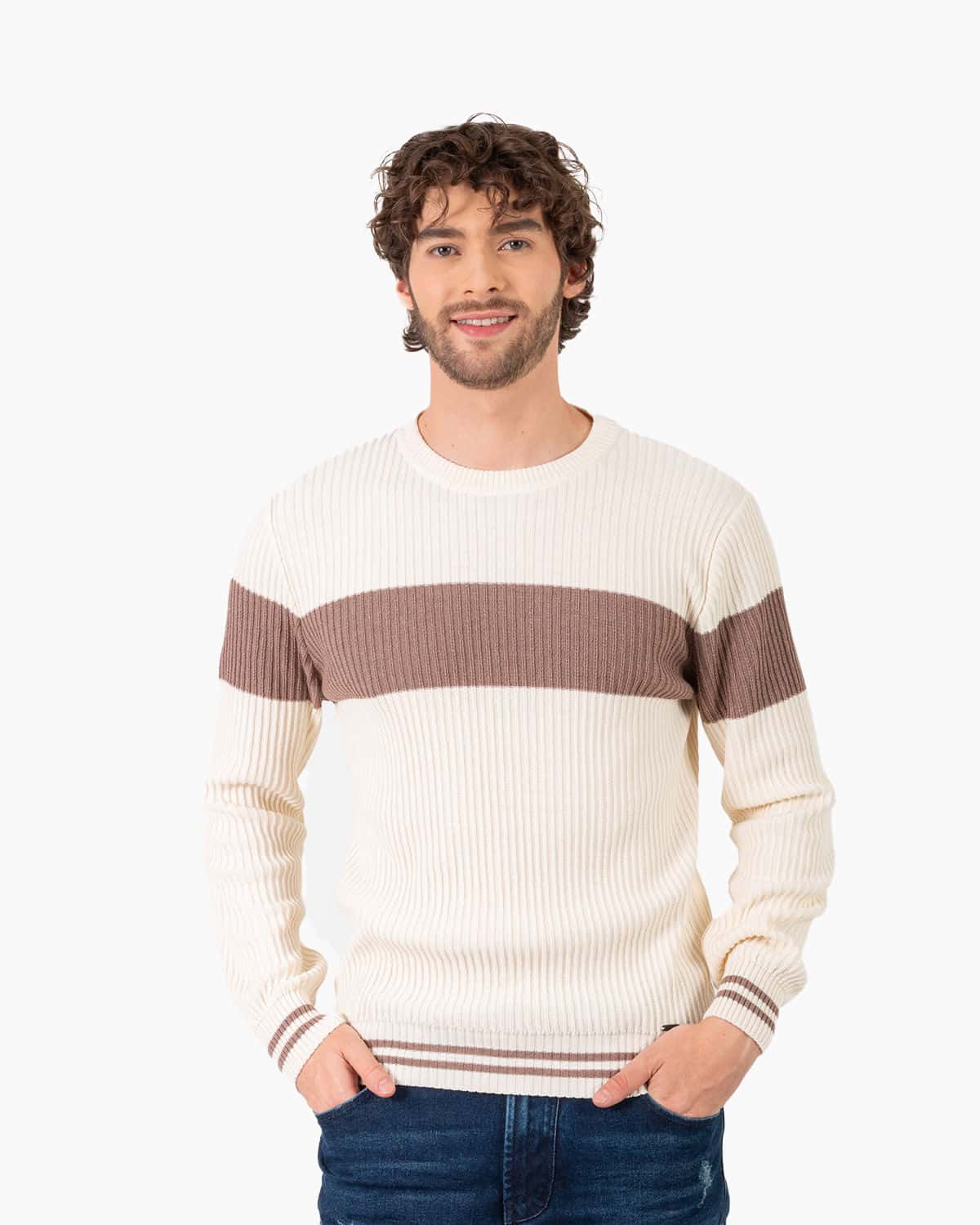 Sweater beige para hombre