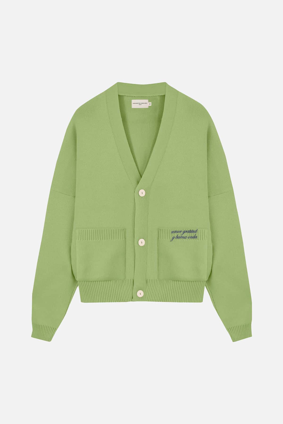SIGNATURE CARDIGAN GREEN APPLE