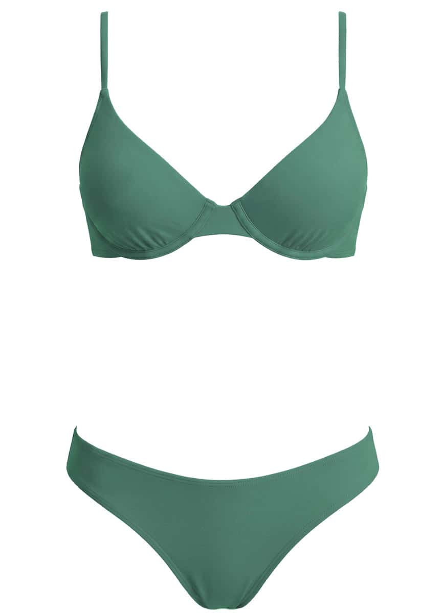 Maaji Eucalyptus Green Dainty Unmolded Underwire Bikini Top - miniatura 8