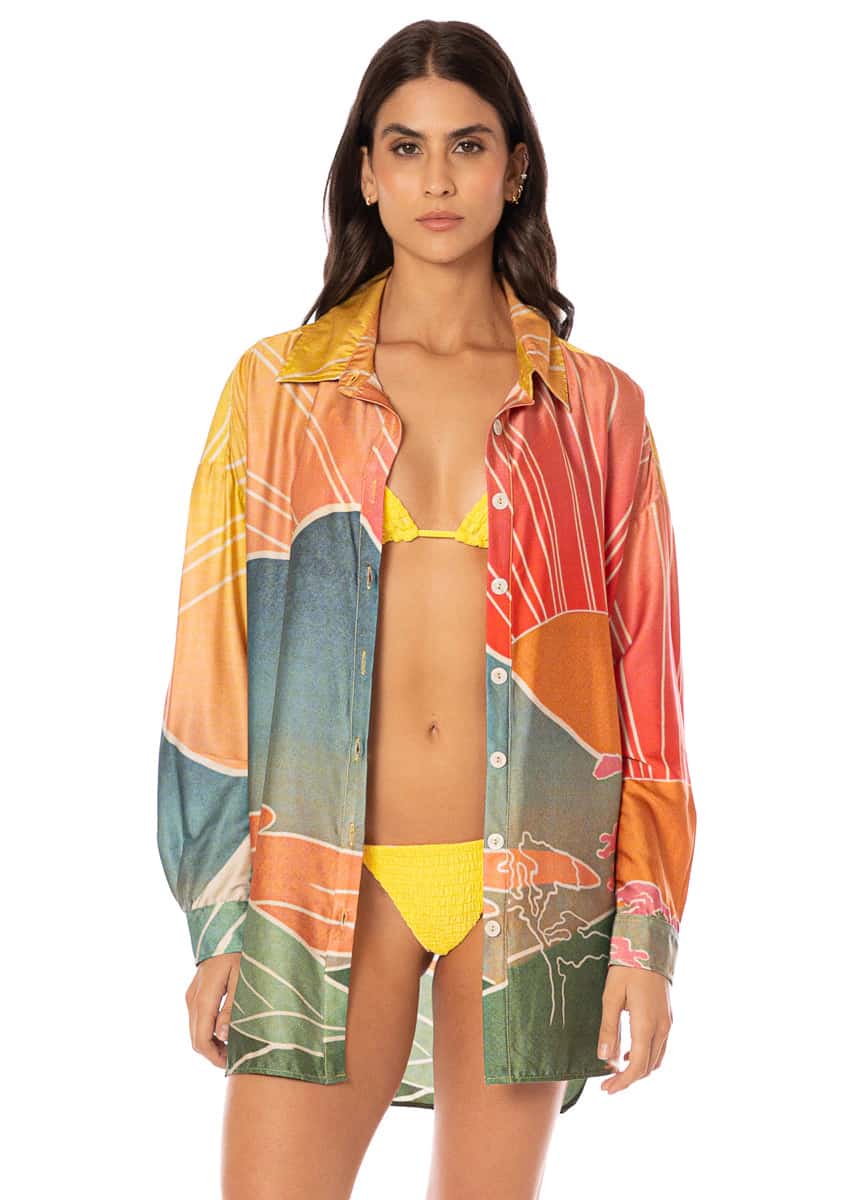 Maaji Sakura Scenery Dreambound V Long Shirt