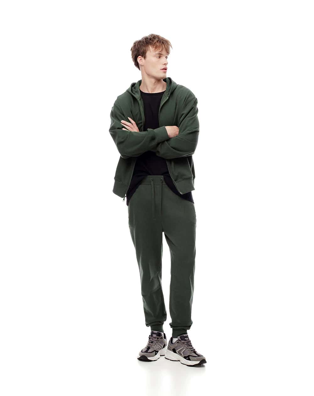 Jogger regular verde hombre