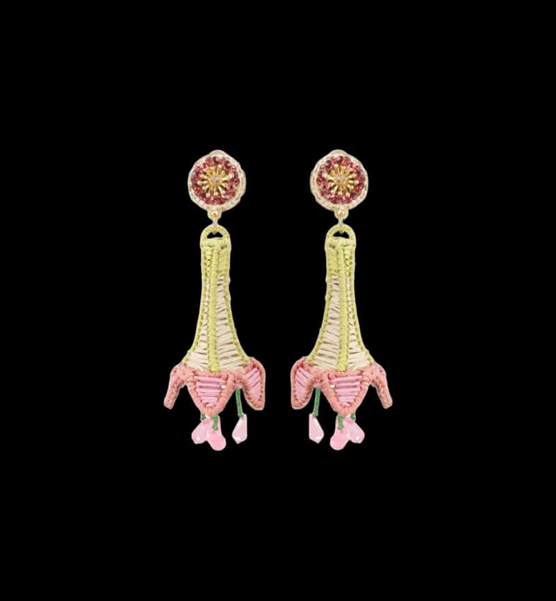 PINK FLORIPONDIO EARRINGS