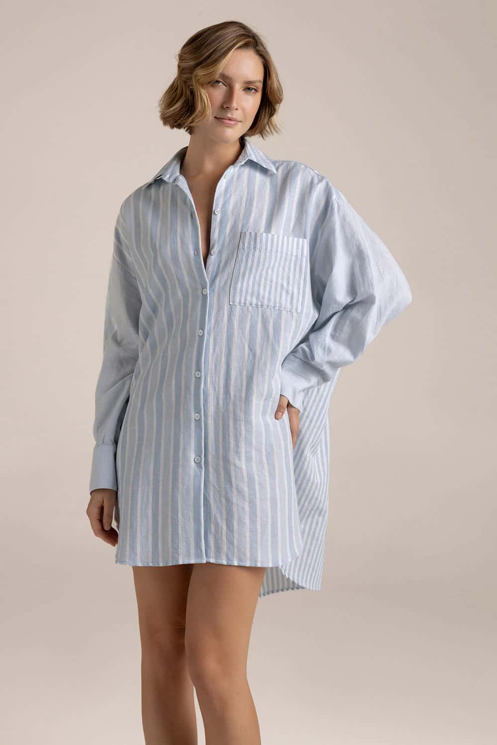 Camisón manga larga