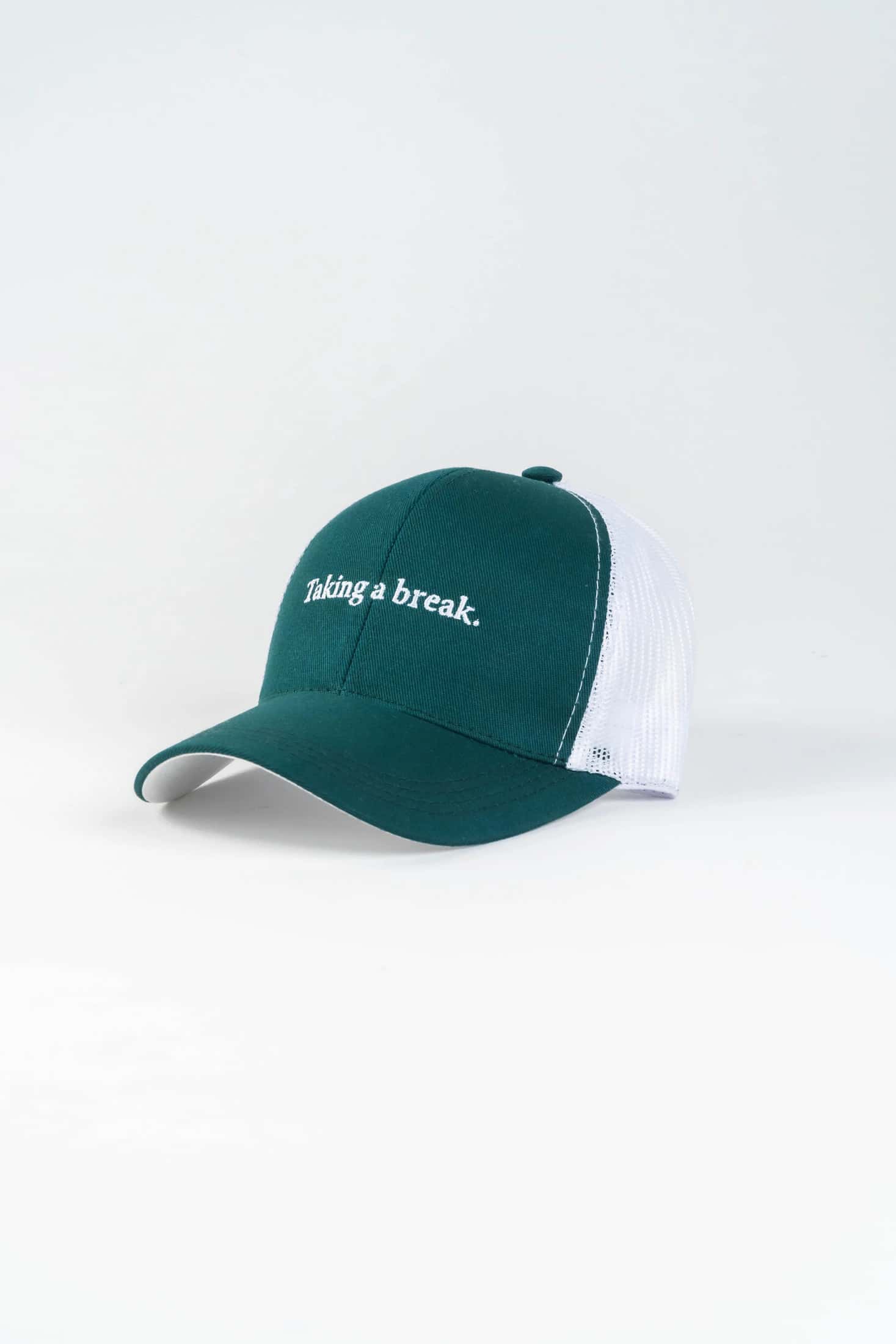 Gorra Bordado Algodón Verde Botella