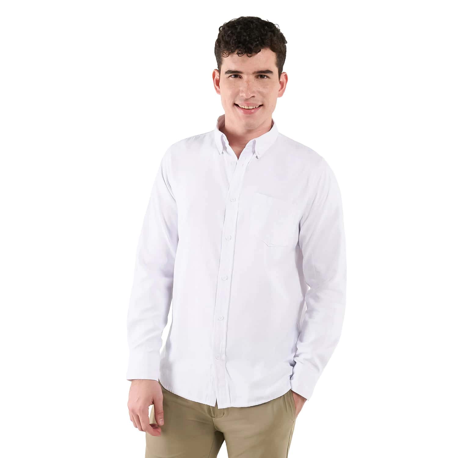 Camisa para Hombre Ml Porter Solid Blanca