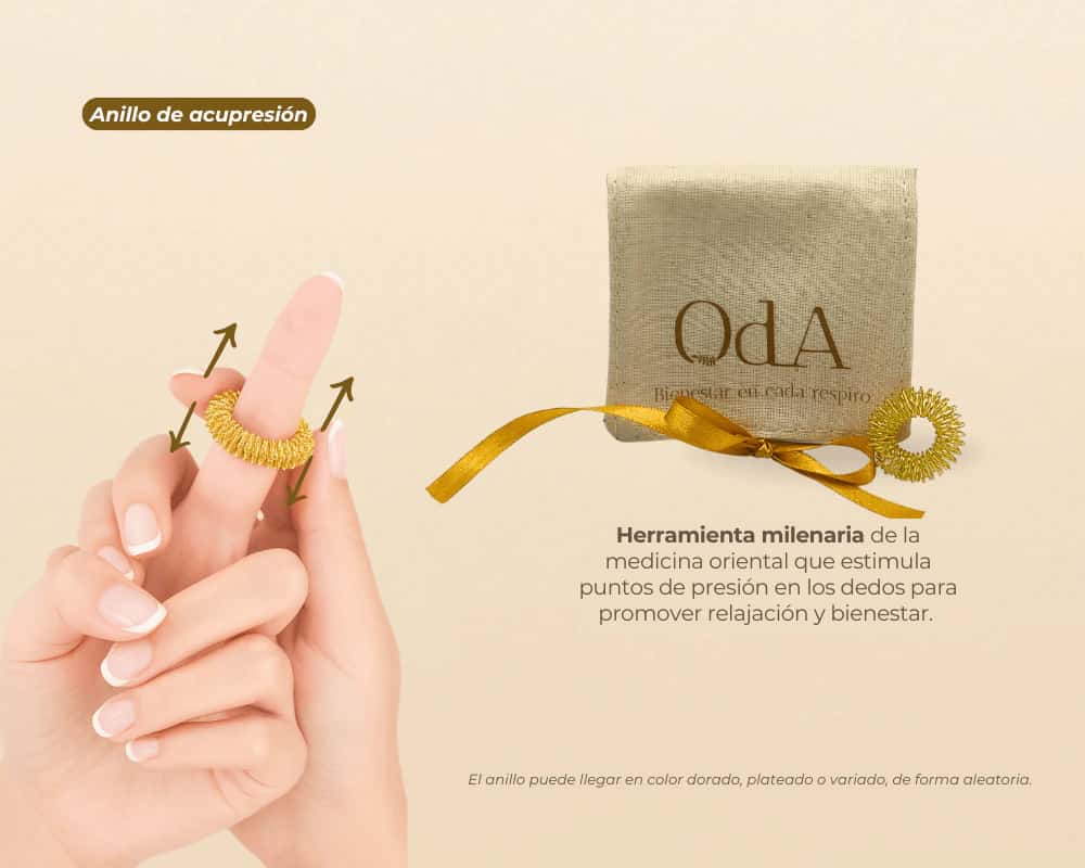 Anillo de acupresión para el estrés y la ansiedad