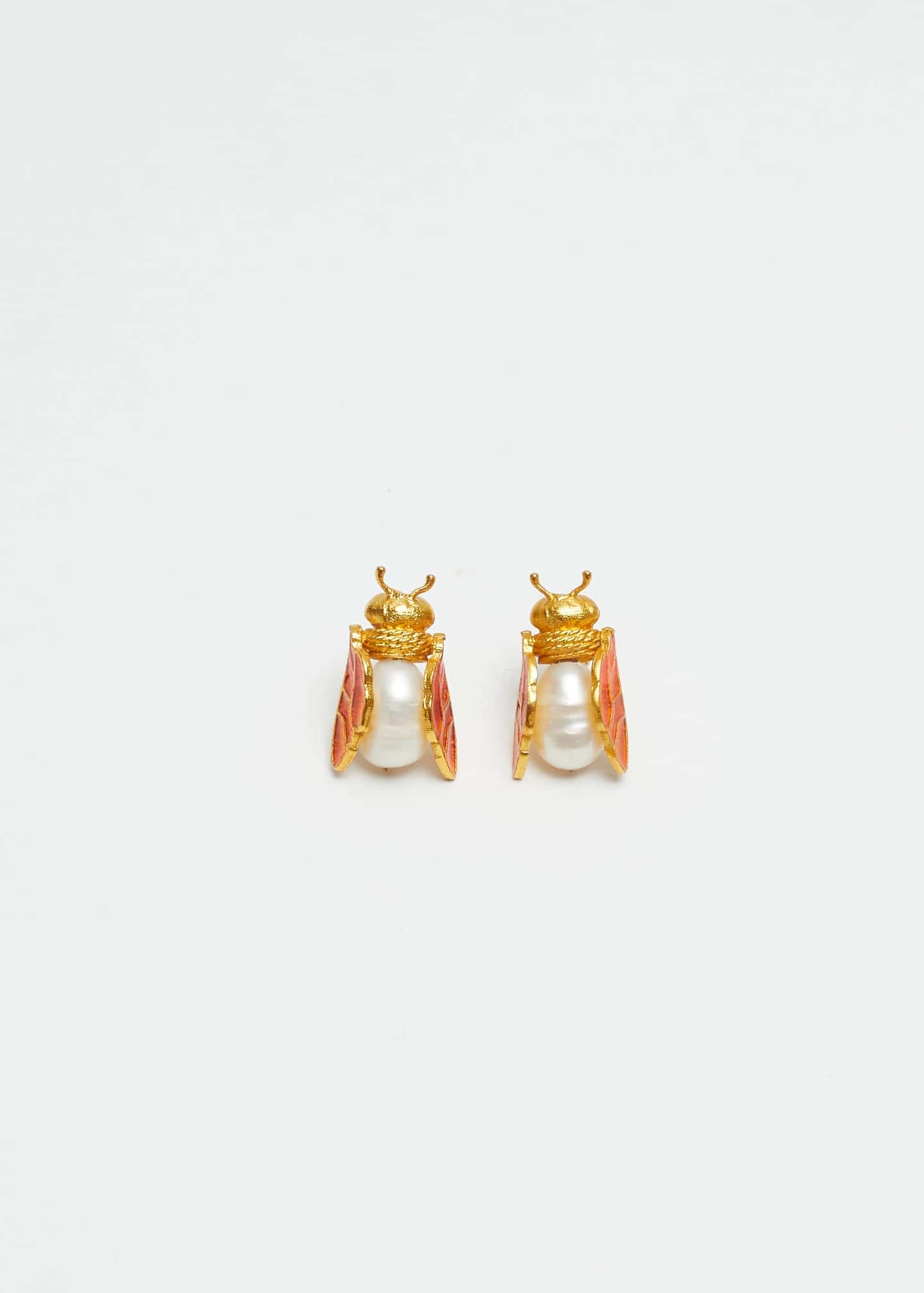 Aretes Worker Bee Naranja