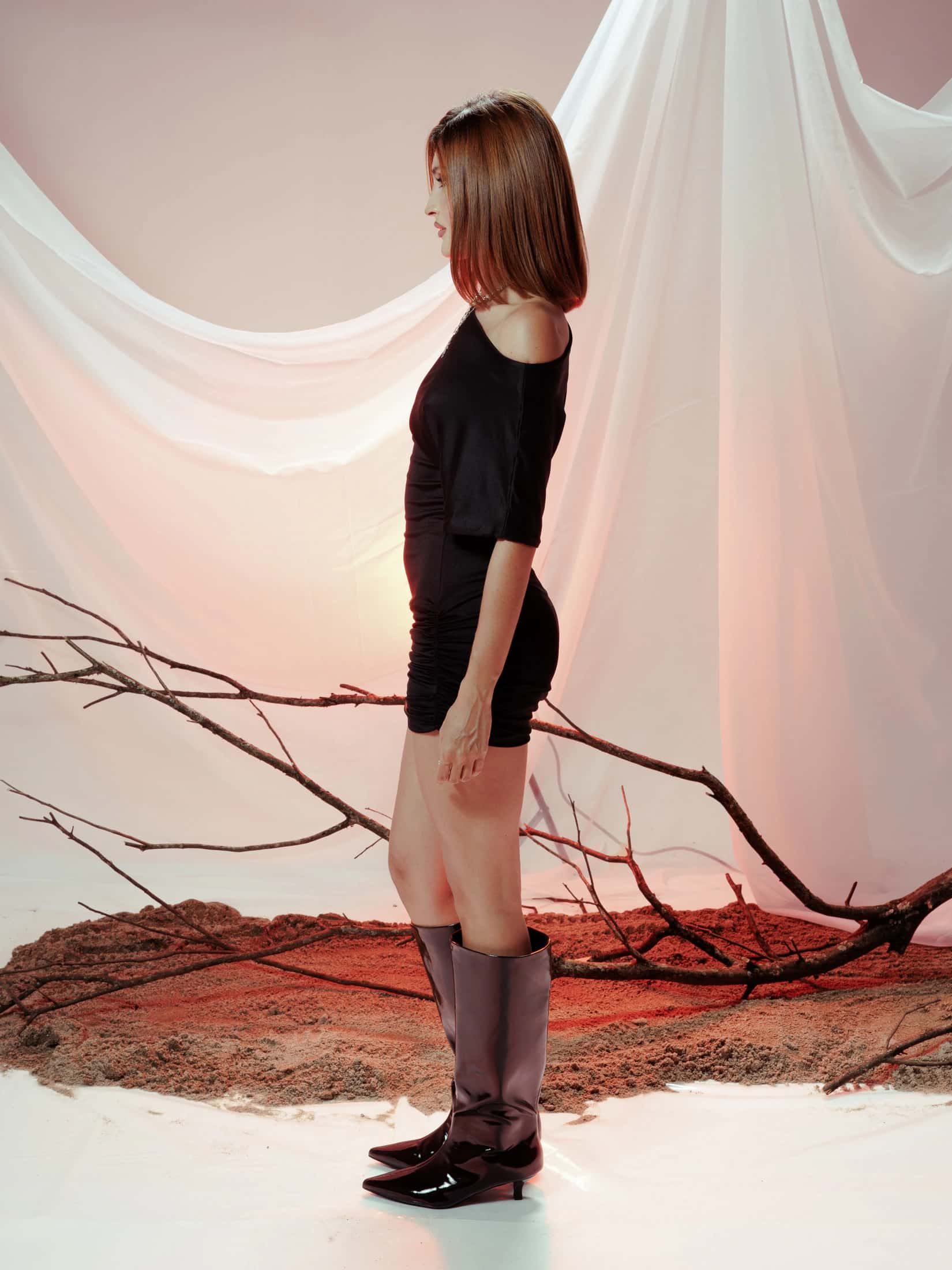 NARA MINI DRESS NEGRO - miniatura 2
